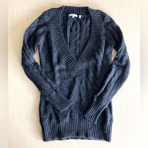 Vince Deep V Cable Sweater